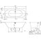 V&B Whirlpoolsystem 2.0 OBERON m BW R-eck 180x80 Tech. Pos 1 we