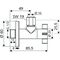 SCHELL Design-Eckventil 4WING 1/2Zoll chrom