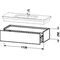 Duravit Unterschrank DURASTYLE 448x1130x282mm europ. Eiche/basalt matt