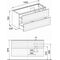Keuco WTU EDITION 11 PLANNING 1400x700x535mm Kumme re m LED-I-Bel