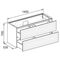 Keuco Waschtischunterbau EDITION 11 1400x700x535mm cash sdm