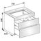 Keuco Waschtischunterbau EDITION 400 700x546x535mm m HL-boh we