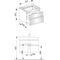 Keuco Waschtischunterbau EDITION 400 700x546x535mm m HL-Boh we hgl/cash klar