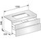 Keuco Waschtischunterbau EDITION 400 1050x546x535mm o HL-Boh we Glas we ma
