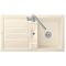 Flavia 50 Spüle Weiß Alpin Ceramicplus