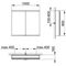 Keuco Spiegelschrank ROYAL MODULAR 2.0 Breite 1000mm Höhe 900mm Tiefe 160mm