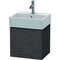 Duravit Waschtischunterbau L-CUBE 400x434x341mm Ans li Ei dunkel gebürstet