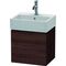 Duravit Waschtischunterbau L-CUBE 400x434x341mm Ans rechts kastanie dunkel