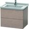 Duravit Waschtischunterbau L-CUBE 469x670x558mm eiche kaschmir