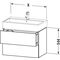 Duravit Waschtischunterbau L-CUBE 544x484x459mm taupe