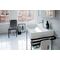 Duravit Metallkonsole DURASQUARE bodenst höhenv. +50mm f WT 235380 sw ma