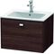 Duravit Waschtischunterbau BRIOSO Gri chrom 442x620x479mm kastanie dunkel
