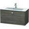 Duravit WT-Unterbau BRIOSO COMPACT Griff chrom 442x820x389mm pine terra