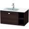 Duravit Waschtischunterbau BRIOSO 442x820x479mm Be li Gri chr Kast. dunkel