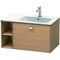 Duravit Waschtischunterbau BRIOSO 442x820x479mm Be re Gri chr europ. eiche