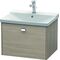 Duravit Waschtischunterbau BRIOSO Griff chrom 450x620x479mm pine silver