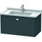 Duravit Waschtischunterbau BRIOSO Griff chrom 452x820x469mm graphit matt