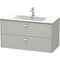 Duravit Waschtischunterbau BRIOSO Griffe chr 553x1020x479mm lichtblau matt