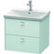 Duravit Waschtischunterbau BRIOSO Griffe chr 561x620x479mm lichtblau matt
