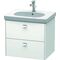 Duravit Waschtischunterbau BRIOSO Griffe chrom 563x620x469mm weiß matt