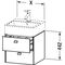 Duravit Waschtischunterbau BRIOSO Gri Frontfarbe 442x484x459mm betongr ma