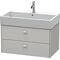 Duravit Waschtischunterbau BRIOSO Griffe Frontfarbe 442x584x459mm grap ma
