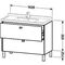 Duravit WT-Unterbau BRIOSO COMPACT Griffe Frontfarbe 693x1020x469mm grap ma