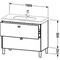 Duravit Waschtischunterbau BRIOSO Griffe Frontfarbe 693x1020x469mm bas ma