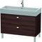 Duravit Waschtischunterbau BRIOSO Griffe chr 570x984x459mm kastanie dunkel