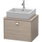 Duravit Konsolenunterschrank BRIOSO Griff chrom 442x620x480mm pine silver