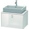 Duravit Konsolenunterschrank BRIOSO Griff chrom 442x720x480mm weiß hochglanz