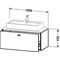 Duravit Konsolenunterschrank BRIOSO Gri chrom 442x1020x480mm lichtblau matt