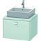 Duravit Konsolenunterschrank BRIOSO Griff chrom 442x620x550mm lichtblau matt