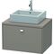 Duravit Konsolenunterschrank BRIOSO Griff chrom 442x720x550mm basalt matt
