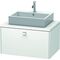 Duravit Konsolenunterschrank BRIOSO Griff chrom 442x820x550mm weiß matt
