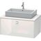 Duravit Konsolenunterschrank BRIOSO Griff chrom 442x920x550mm weiß hochglanz