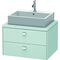 Duravit Konsolenunterschrank BRIOSO Griffe chr 442x720x550mm lichtblau matt