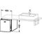 Duravit Konsolenunterschrank BRIOSO Griff chrom 442x420x550mm lichtblau matt
