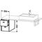 Duravit Konsolenunterschrank BRIOSO Griffe Frontfarbe 442x320x550mm grap ma