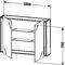 Duravit Spiegelschrank KETHO 180x1000x750mm lichtblau matt