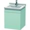 Duravit Waschtischunterbau L-CUBE 447x460x558mm Ans rechts lichtblau matt