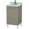 Duravit Waschtischunterbau L-CUBE 447x460x712mm Anschlag links leinen