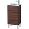 Duravit Waschtischunterbau L-CUBE 294x420x704mm Ans links nussbaum dunkel