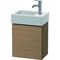 Duravit Waschtischunterbau L-CUBE 400x364x241mm Ans re europäische eiche