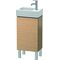Duravit Waschtischunterbau L-CUBE 582x364x241mm Ans links eiche gebürstet