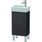 Duravit Waschtischunterbau L-CUBE 582x364x241mm Ans re Ei dunkel gebürstet
