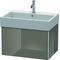 Duravit Waschtischunterbau XSQUARE 397x684x460mm flannel grey hochglanz