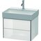 Duravit Waschtischunterbau XSQUARE 397x584x460mm weiß hochglanz