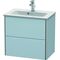 Duravit WT-Unterbau XSQUARE COMPACT 560x610x388mm lichtblau seidenmatt