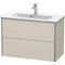 Duravit WTU COMPACT XSQUARE 560x810x388mm steingrau seidenmatt